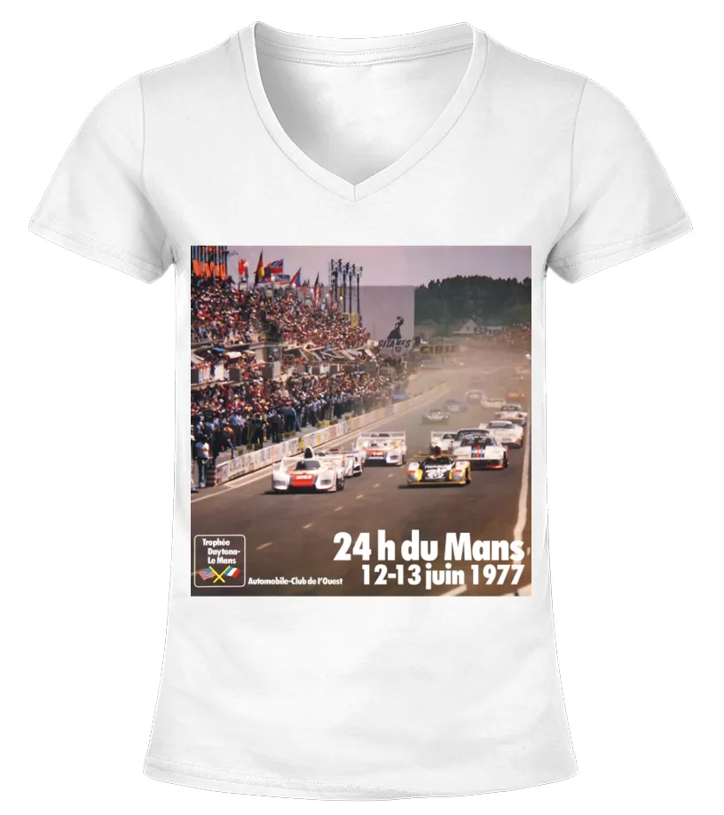 10. 1977 Poster WT Camiseta cuello pico Mujer