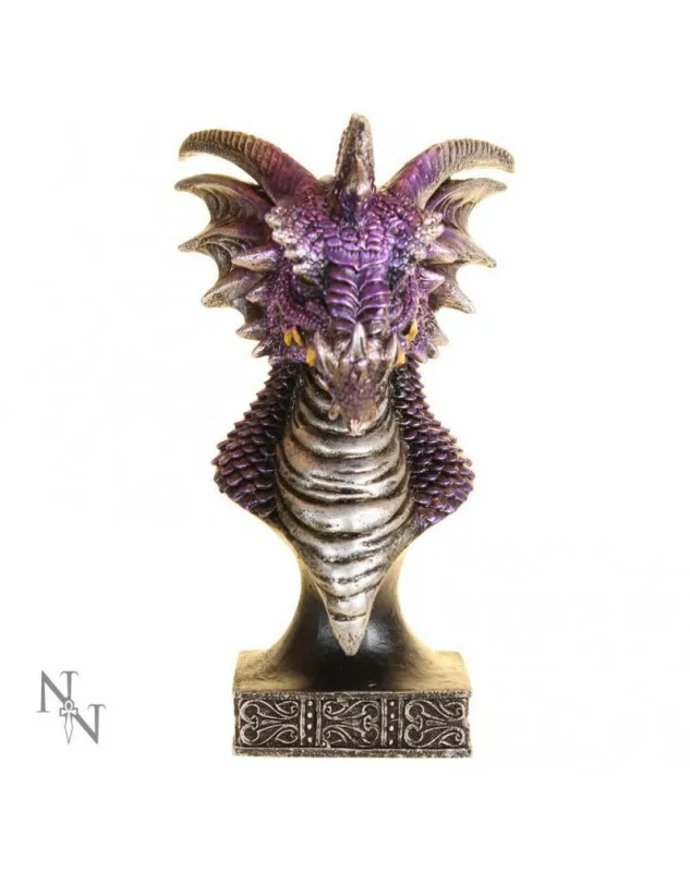 17 CM GOTHIC DRAGON HEAD BUST FIGURE ORNAMENT