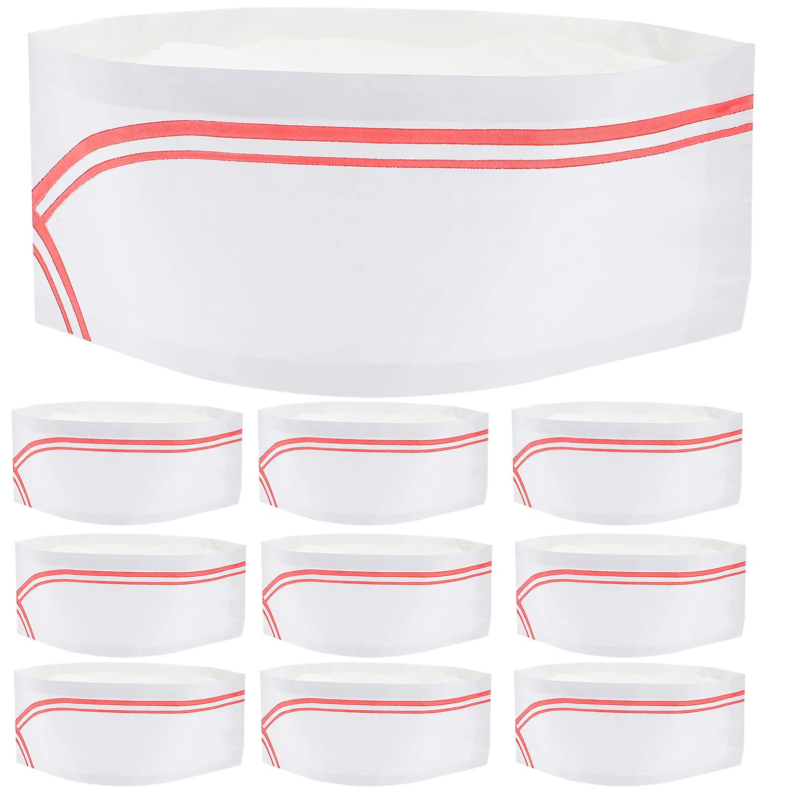40pcs Disposable Chef Hats Lightweight Headgear Simple Head Kitchen Accessories for Cooks Blue