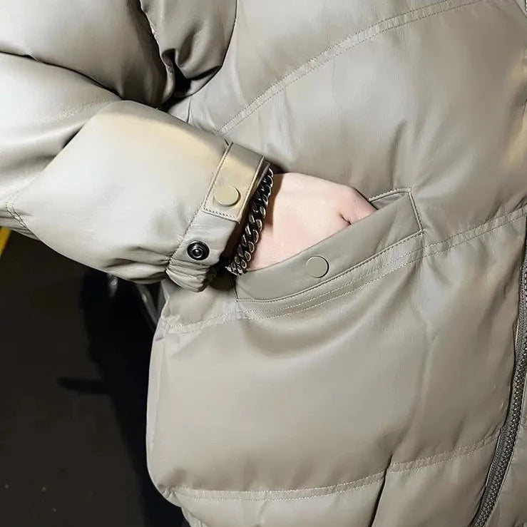 Abrigo Acolchado De Algodón Para Hombre