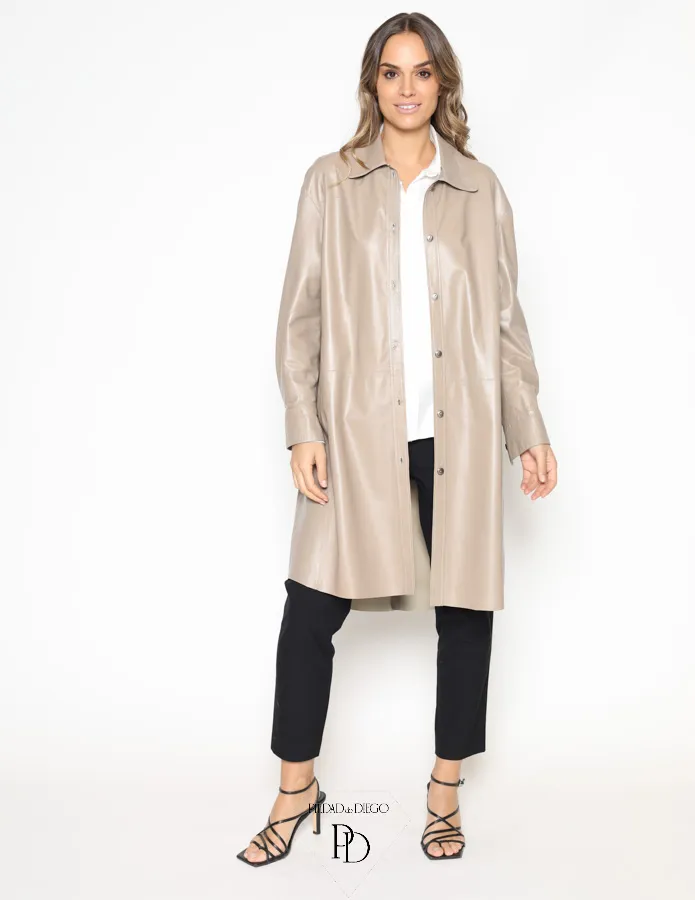 Abrigo de piel mujer – Abrigo de napa mujer – Awanta
