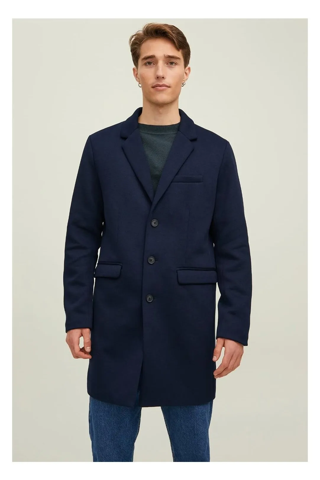 Abrigo hombre Jjeknitted azul