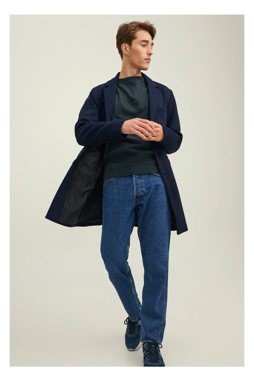 Abrigo hombre Jjeknitted azul