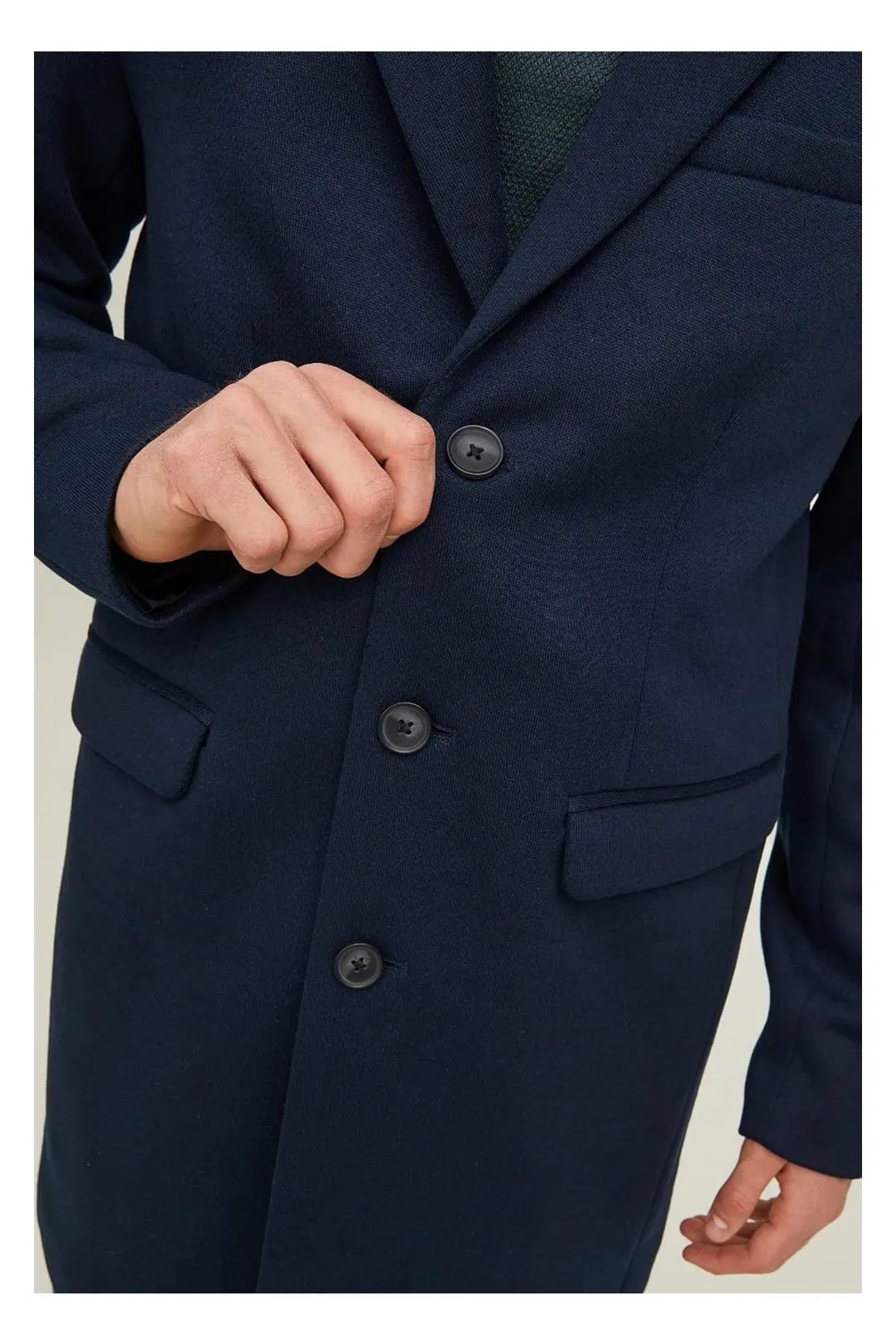 Abrigo hombre Jjeknitted azul