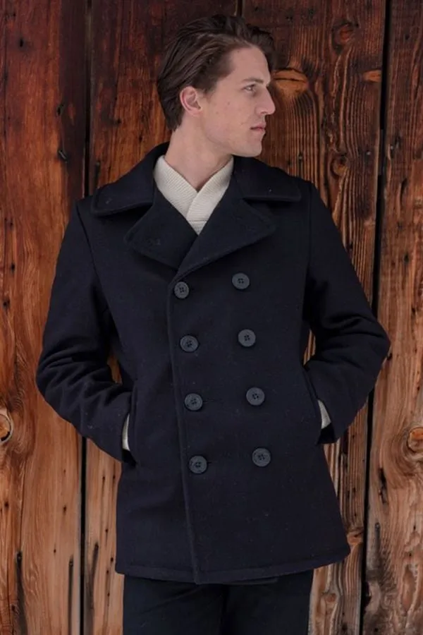 Abrigo Hombre Schott Caban 740 Marine