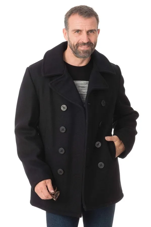 Abrigo Hombre Schott Caban 740 Marine