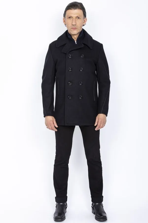 Abrigo Hombre Schott Caban 740C Navy