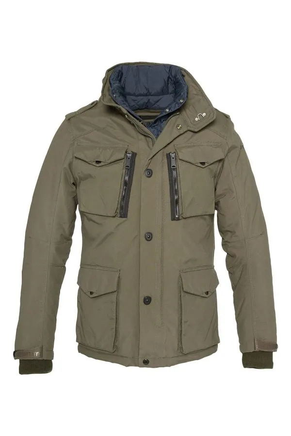Abrigo Hombre Schott Field Kaki