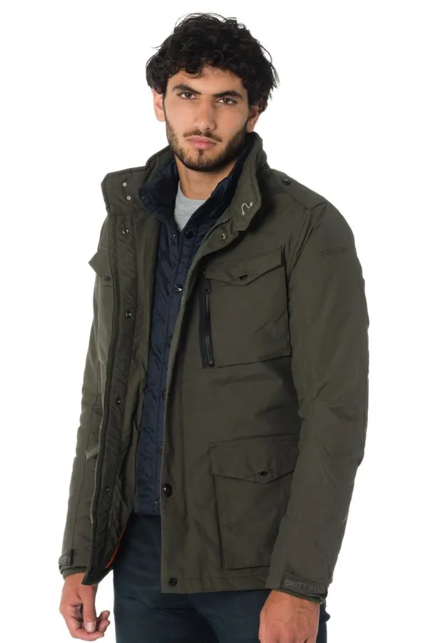 Abrigo Hombre Schott Field Kaki