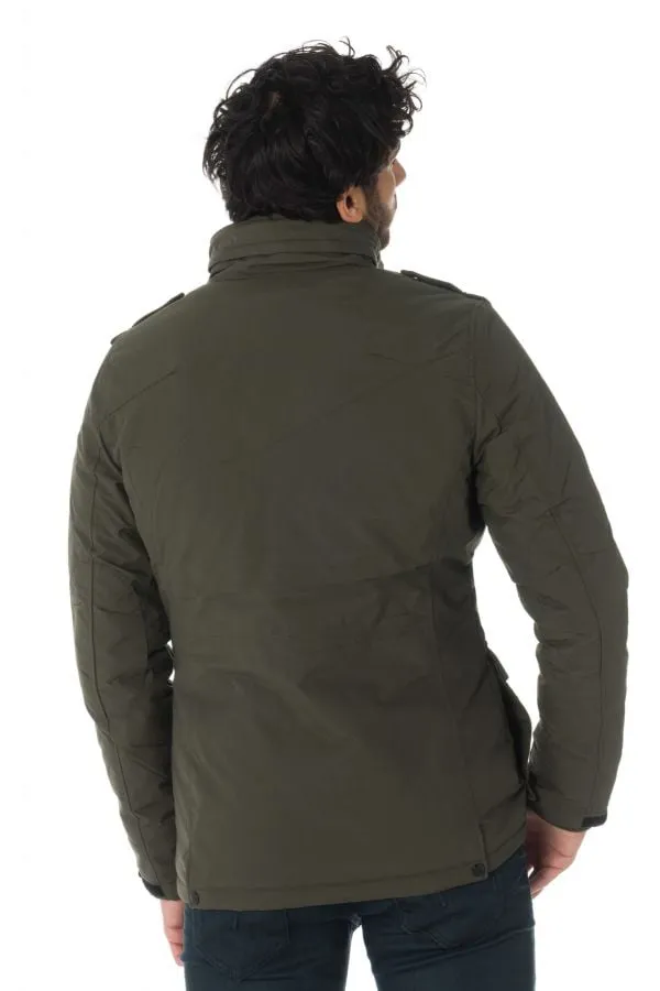 Abrigo Hombre Schott Field Kaki