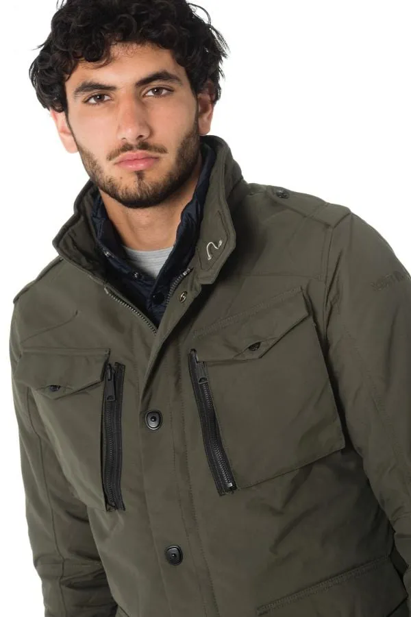 Abrigo Hombre Schott Field Kaki
