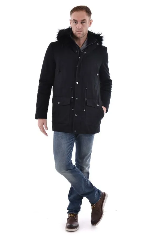 Abrigo Hombre Serge Pariente Dandy Black