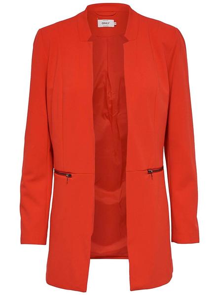 abrigo only carolina rojo mujer
