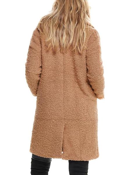 abrigo only paloma marron mujer