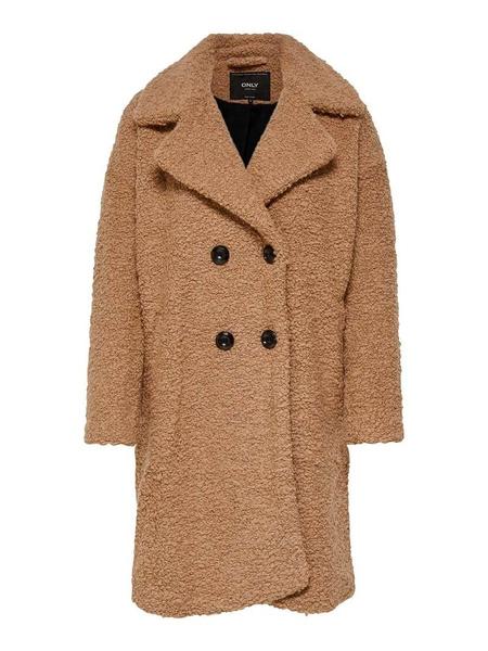abrigo only paloma marron mujer
