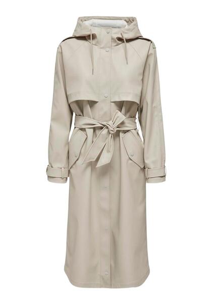 Abrigo Only Rene Gris Para Mujer