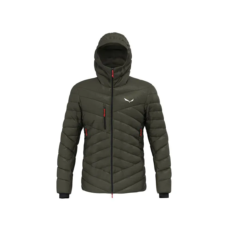 Abrigo Salewa ORTLES MED 3 RDS DWN JACKET (oliva oscuro) hombre