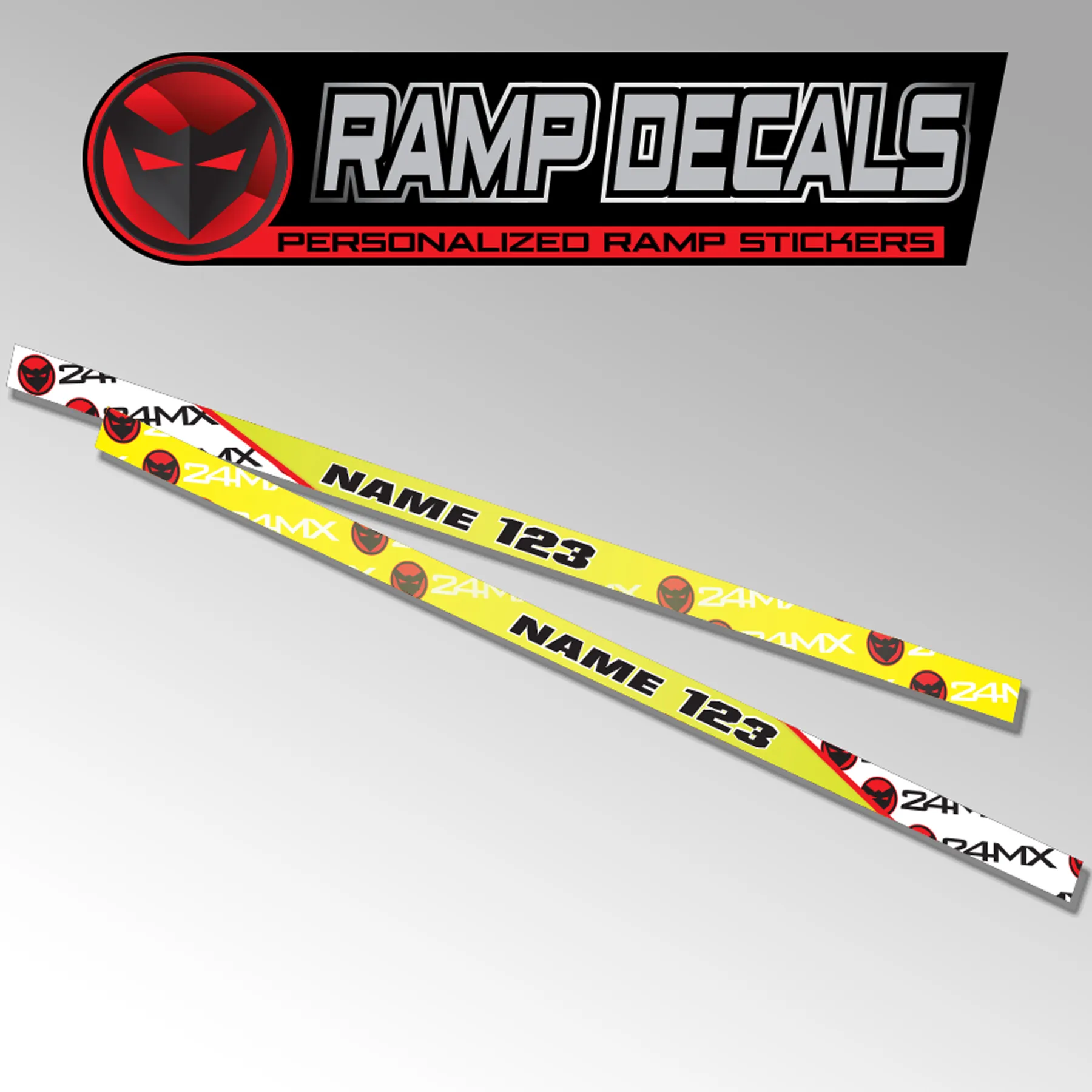Adhesivos Personalizados 24MX para Rampa de Carga Plegable