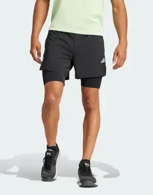 ADIDAS PANTALóN CORTO GYM+ TRAINING 2IN1