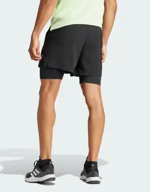 ADIDAS PANTALóN CORTO GYM+ TRAINING 2IN1