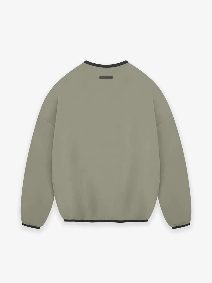 Adidas X Fear Of God Athletics Suede Fleece Crewneck Clay