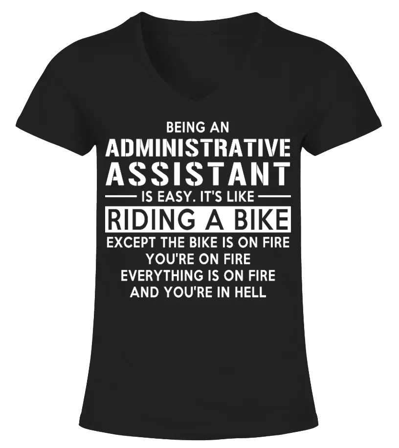 ADMINISTRATIVE ASSISTANT  LIMITED EDITION CAMISETA CUELLO PICO MUJER