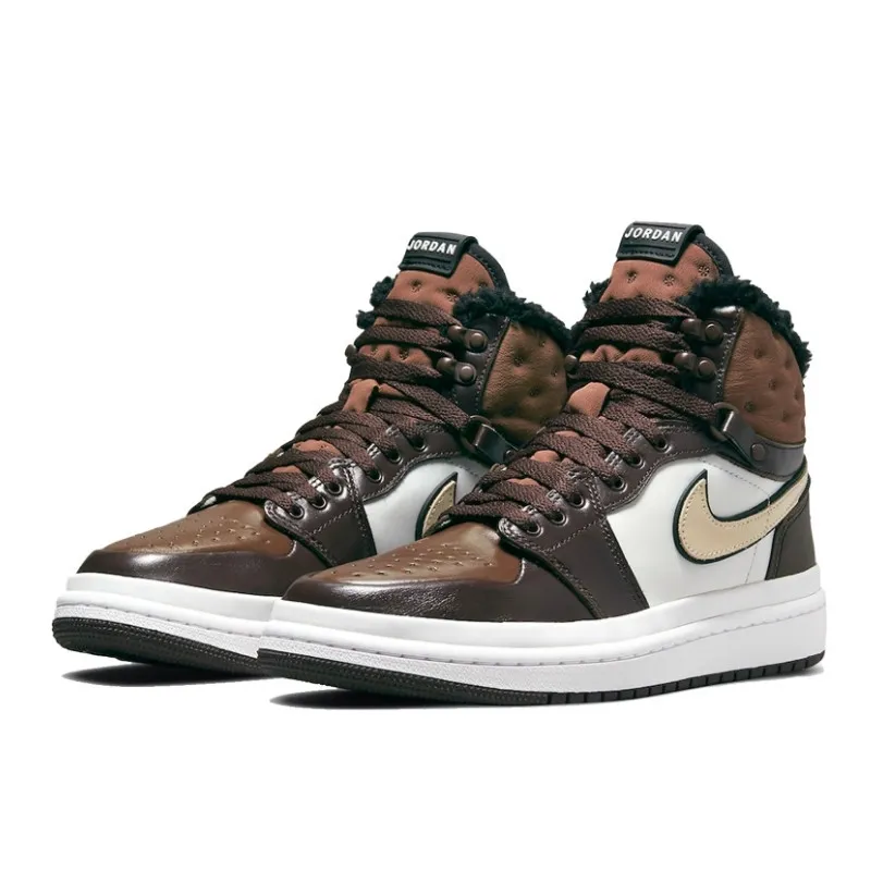 Air Jordan 1 High Fur Acclimate Brown