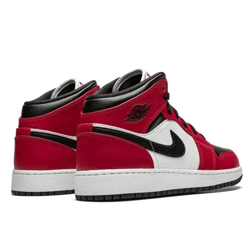 Air Jordan 1 Mid Chicago Black Toe