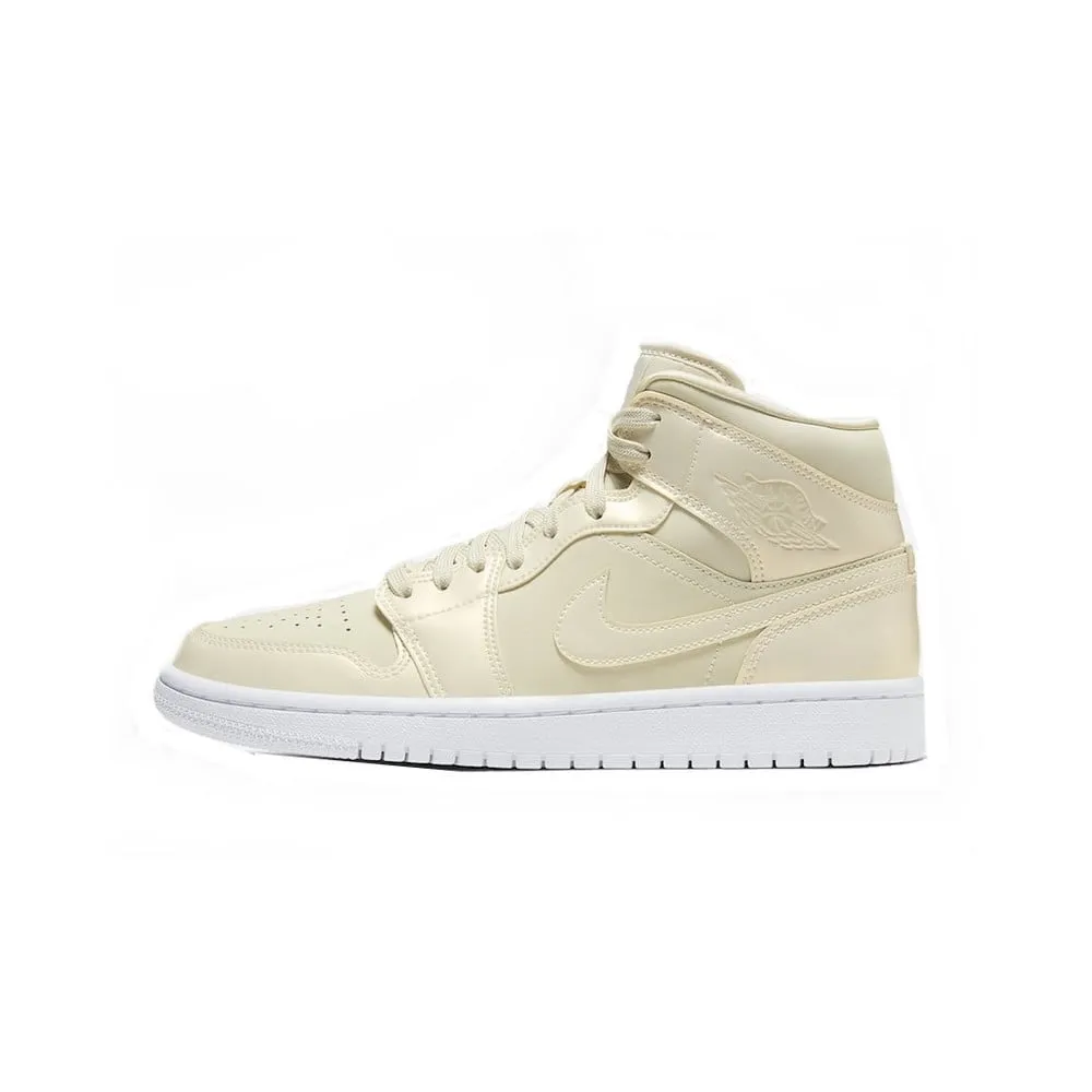 Air Jordan 1 Mid Fossil Lemon Yellow