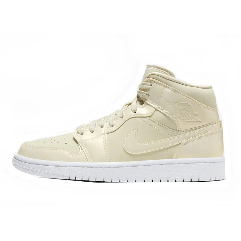 Air Jordan 1 Mid Fossil Lemon Yellow