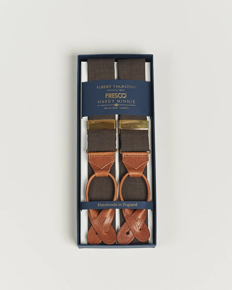 Albert Thurston Fresco Braces 38mm Brown
