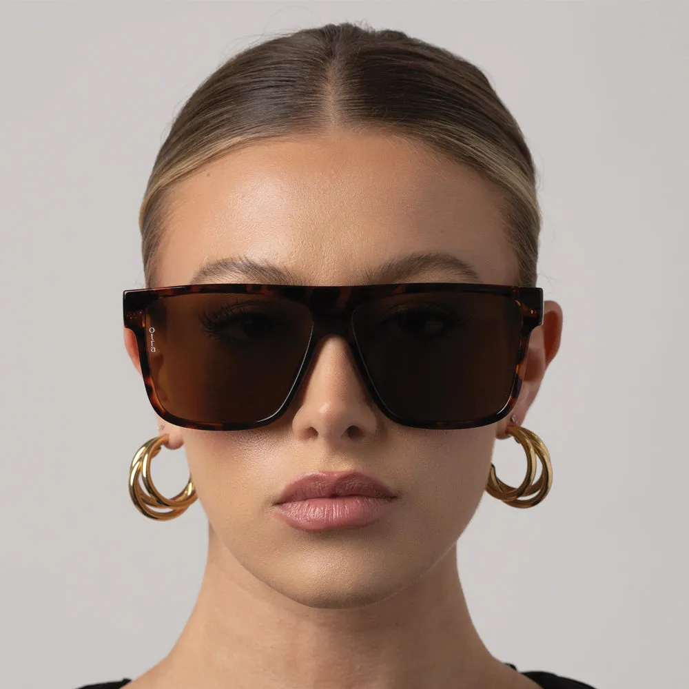 AMOS TORTOISE BROWN SUNGLASSES