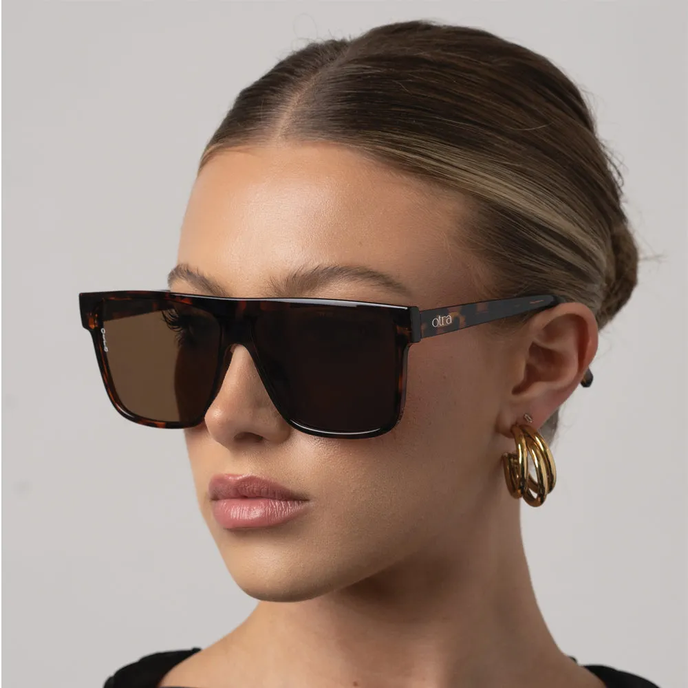 AMOS TORTOISE BROWN SUNGLASSES