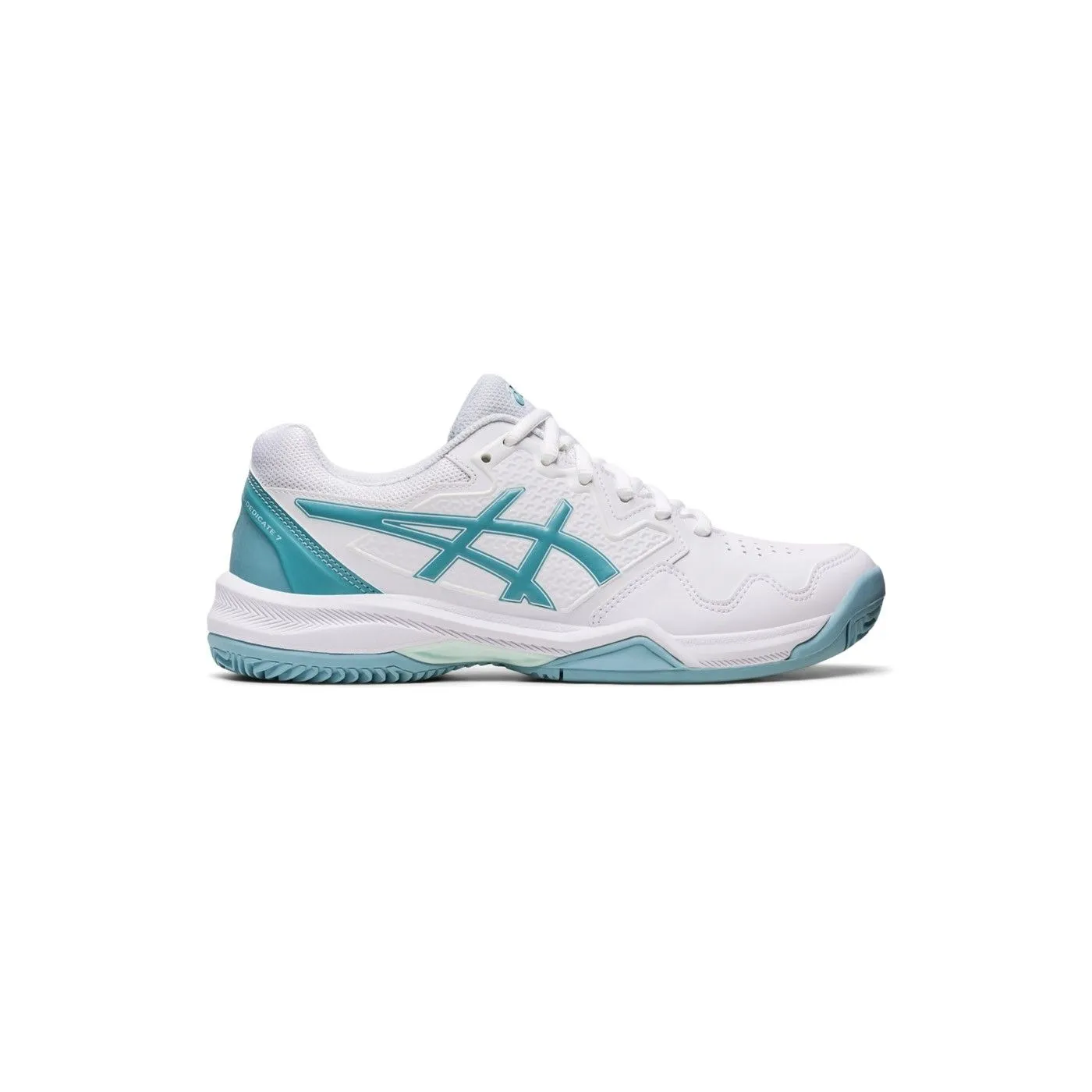 ASICS GELDEDICATE 7 CLAY BLANCO AZUL MUJER 1042A168103