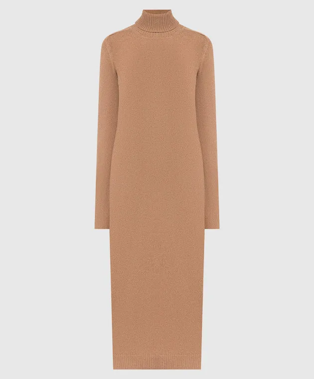 Babe Pay Pls Brown cashmere dress