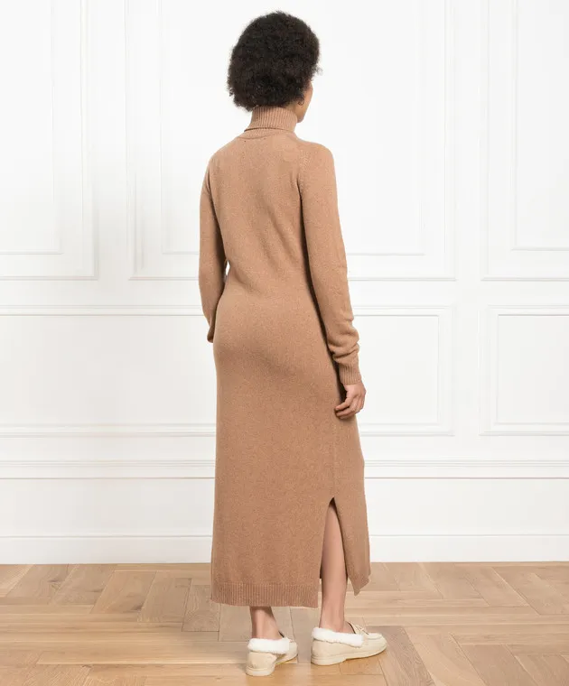Babe Pay Pls Brown cashmere dress