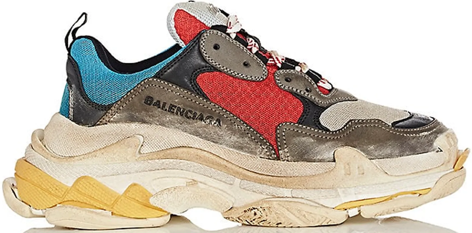 Balenciaga Triple S Grey Red Blue W