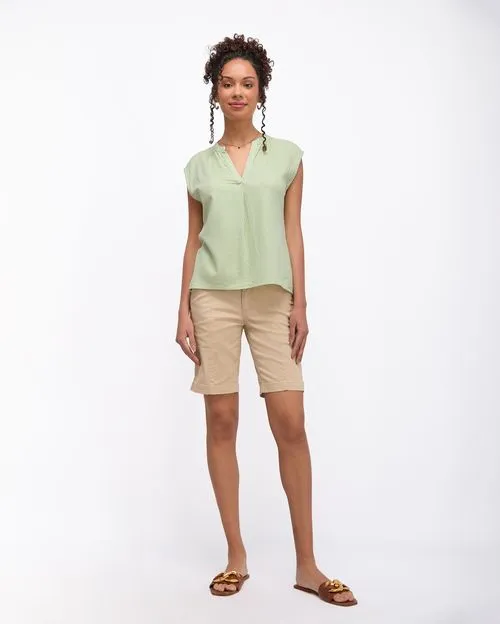 Bermuda Mujer Margot Mostaza Tostado