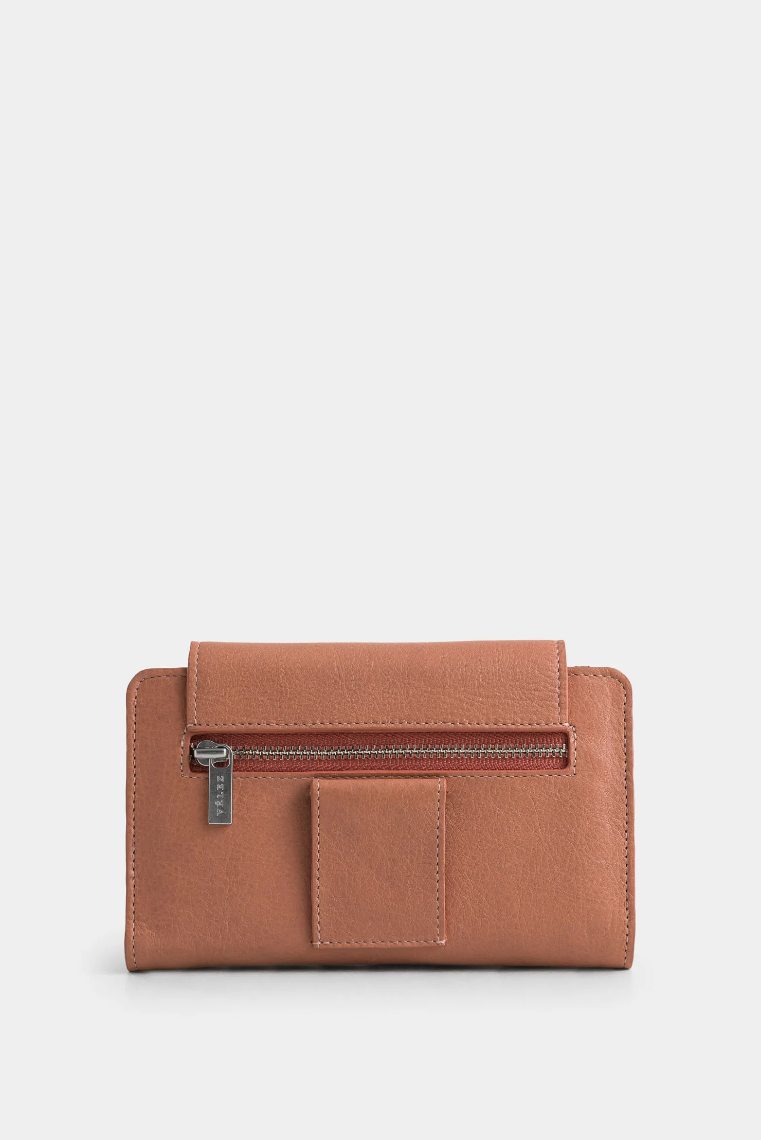 Billetera bravo de cuero para mujer corte hexagonal