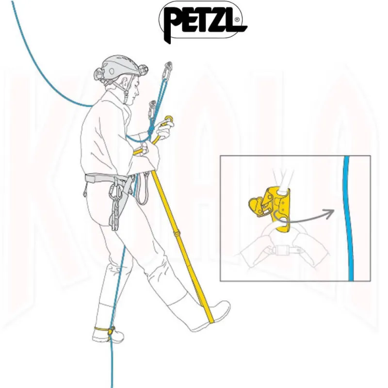 Bloqueador ventral para cuerdas CROLL L Petzl