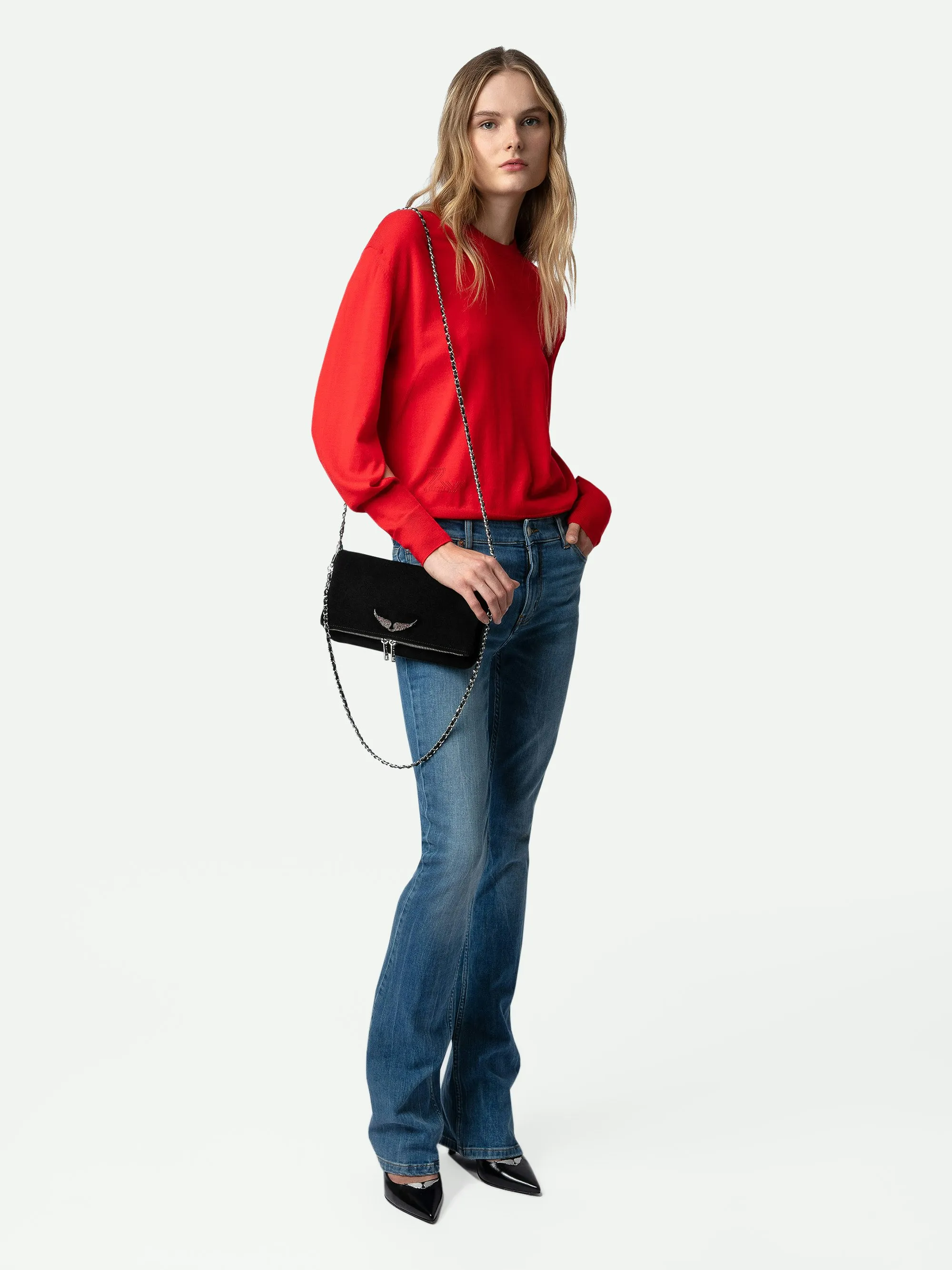 Bolso de Mano Rock de Ante