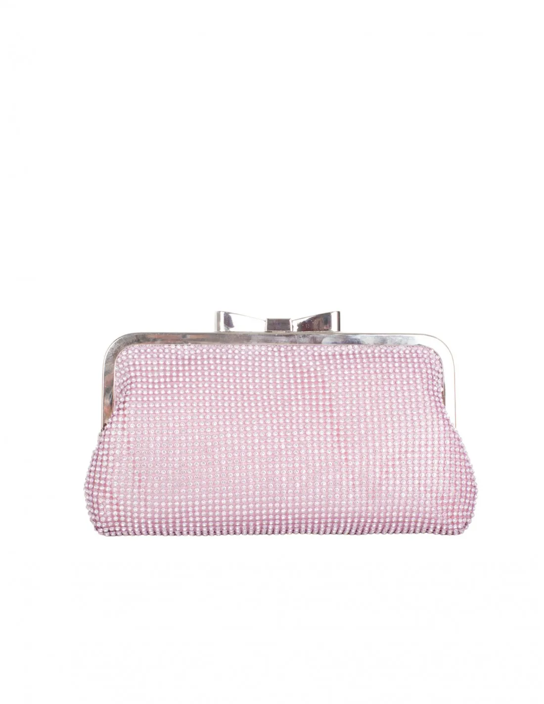 Bolso Fiesta Lazo Brillos Rosa