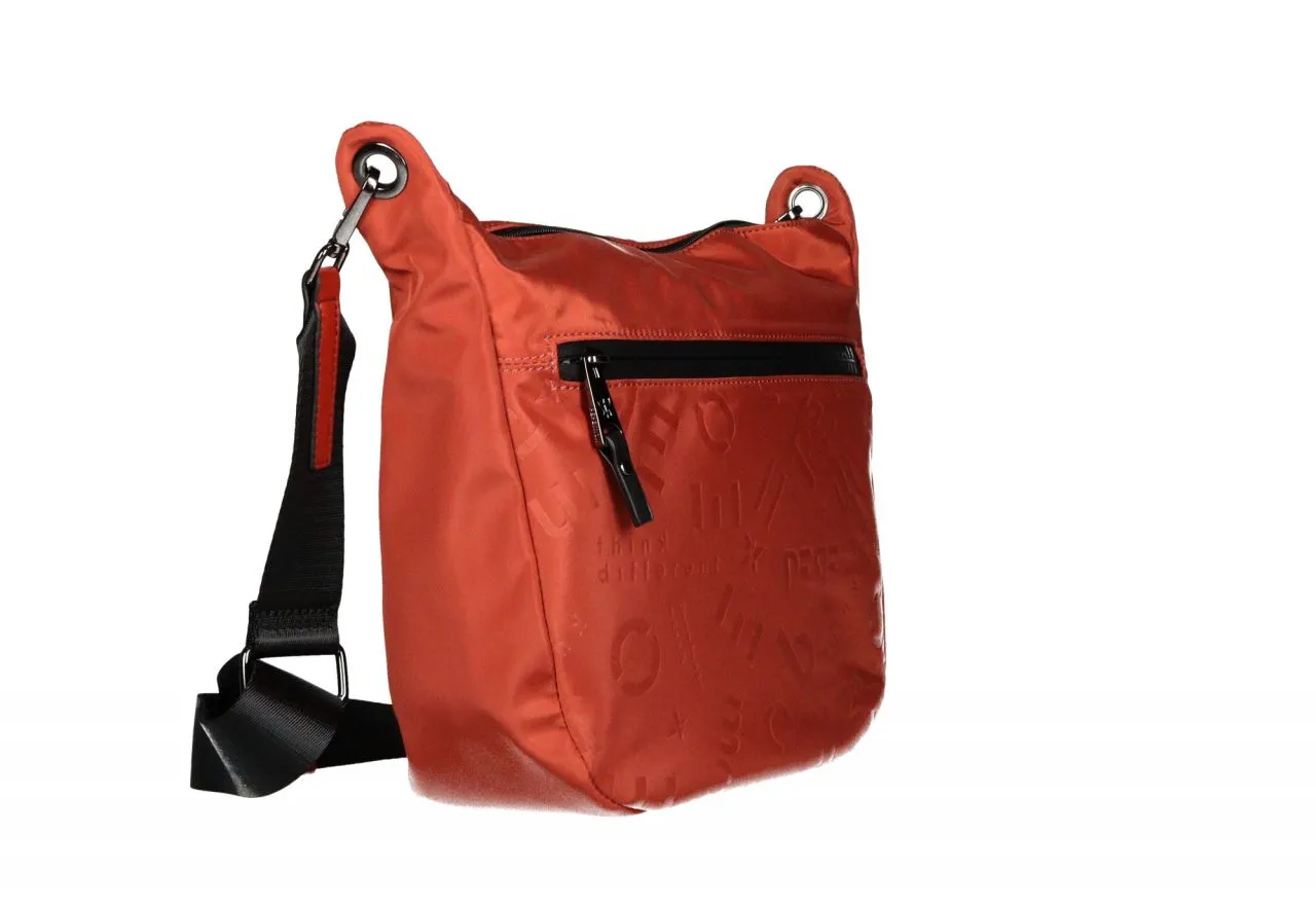 Bolso Nilon Caldera Logotipado 2 Bolsillos Asa Cinta Negra