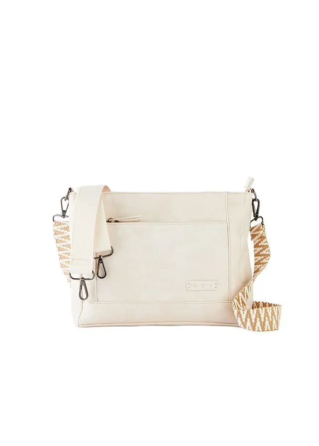 BOLSO TIPO BANDOLERA CON CORREA INTERCAMBIABLE BEIGEARENA