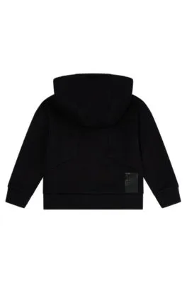 BOSS x AJBXNG Chaqueta para niños con capucha, cremallera y logo estampado