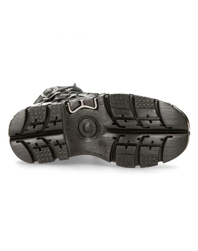 BOTAS NEW ROCK METALLIC LILA FUEGO PARA HOMBRE Y MUJER