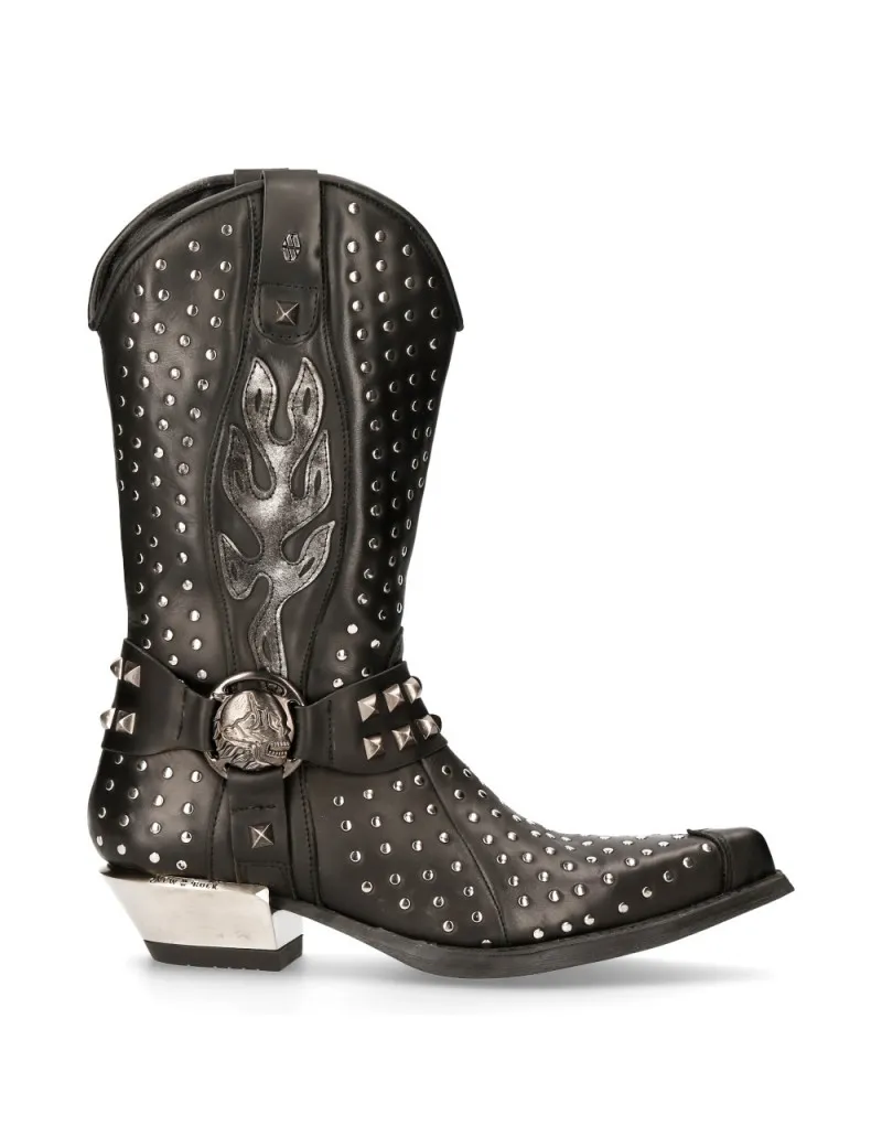 BOTAS VAQUERAS CON TACHUELAS NEGRAS DE NEW ROCK