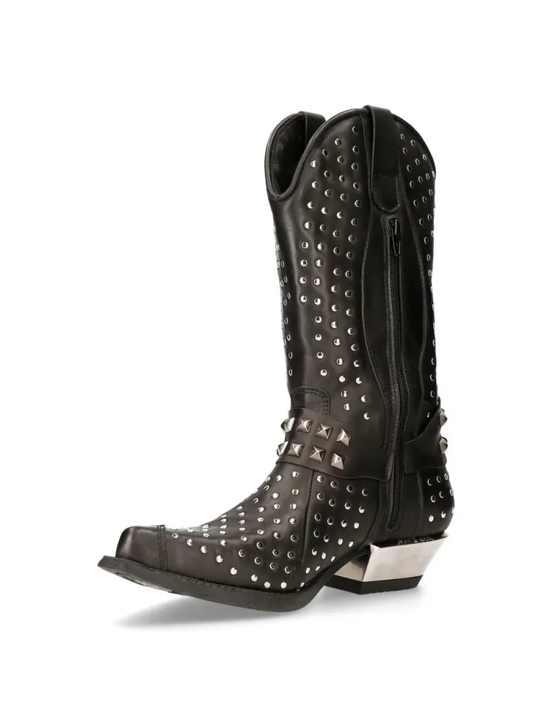 BOTAS VAQUERAS CON TACHUELAS NEGRAS DE NEW ROCK