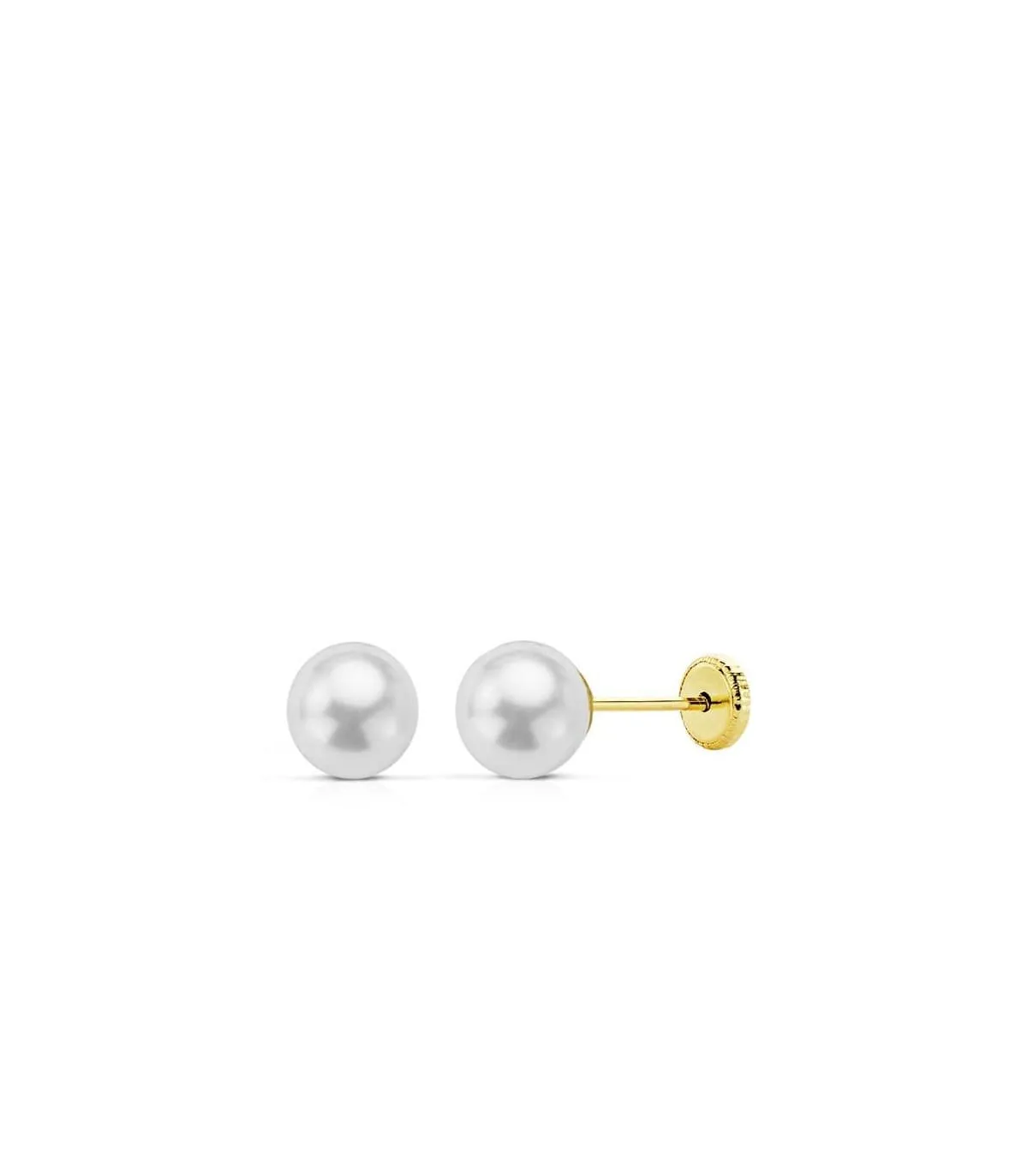 Boucles d'oreilles or perle Mariela 6 mm 18 Ct.