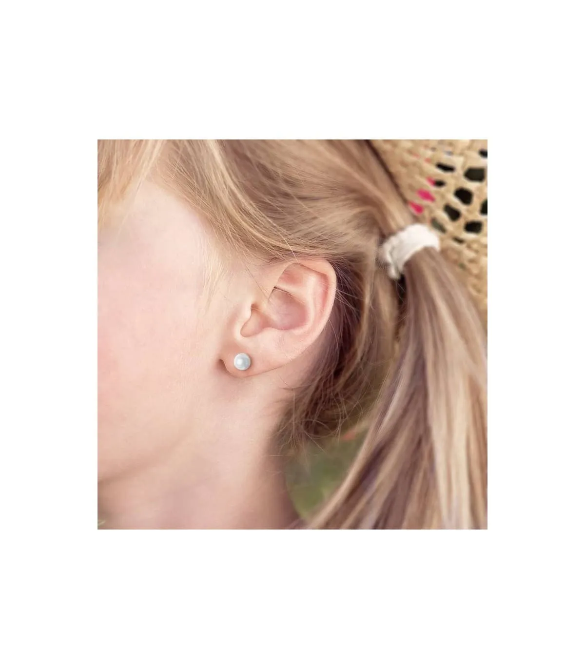 Boucles d'oreilles or perle Mariela 6 mm 18 Ct.